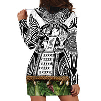 Polynesia Maui Black Tattoo Inspired Hoodie Dress Tropical Leaf Skirt Costume DT05 - Polynesian Pride