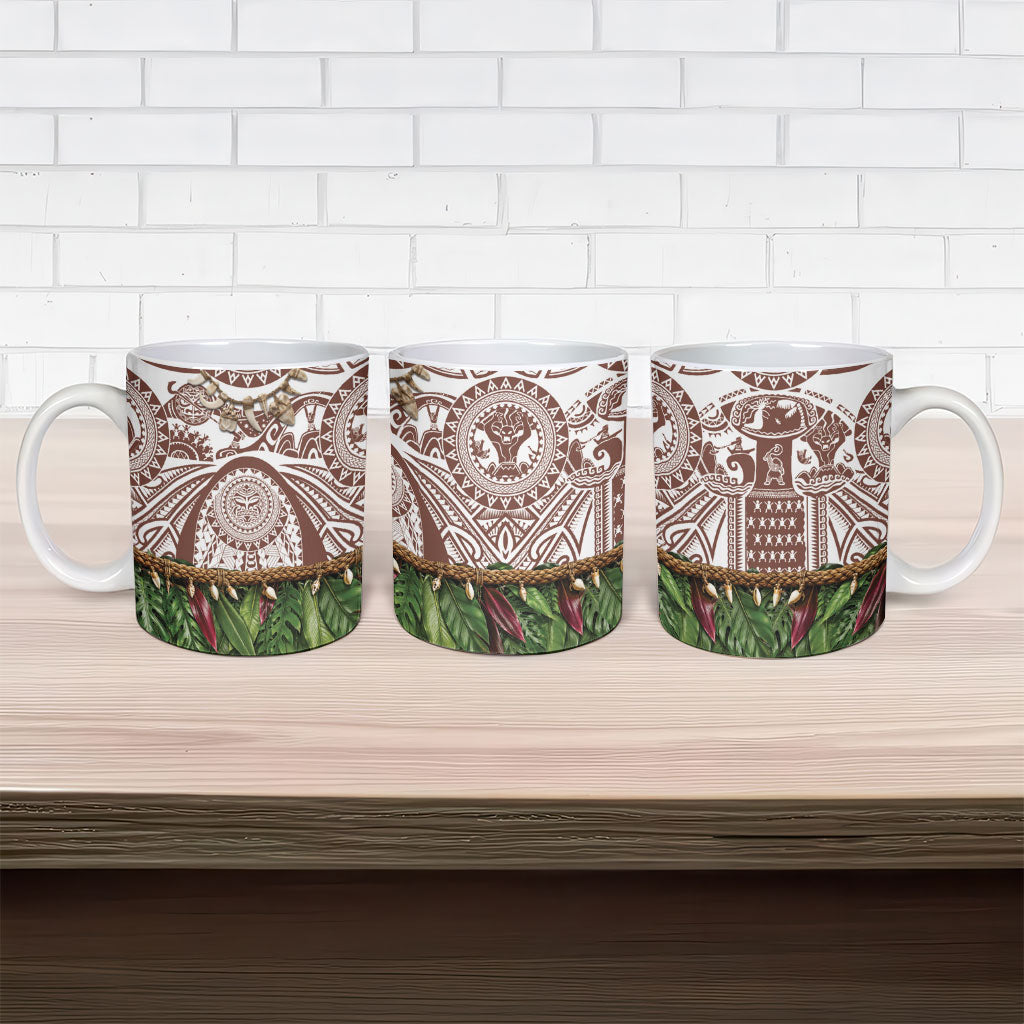 Polynesia Maui Umber Tattoo Inspired Ceramic Mug Tropical Leaf Skirt Costume DT05 - Polynesian Pride