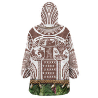 Polynesia Maui Umber Tattoo Inspired Wearable Blanket Hoodie Tropical Leaf Skirt Costume DT05 - Polynesian Pride