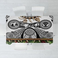 Polynesia Maui White Tattoo Inspired Tablecloth Tropical Leaf Skirt Costume DT05 White - Polynesian Pride