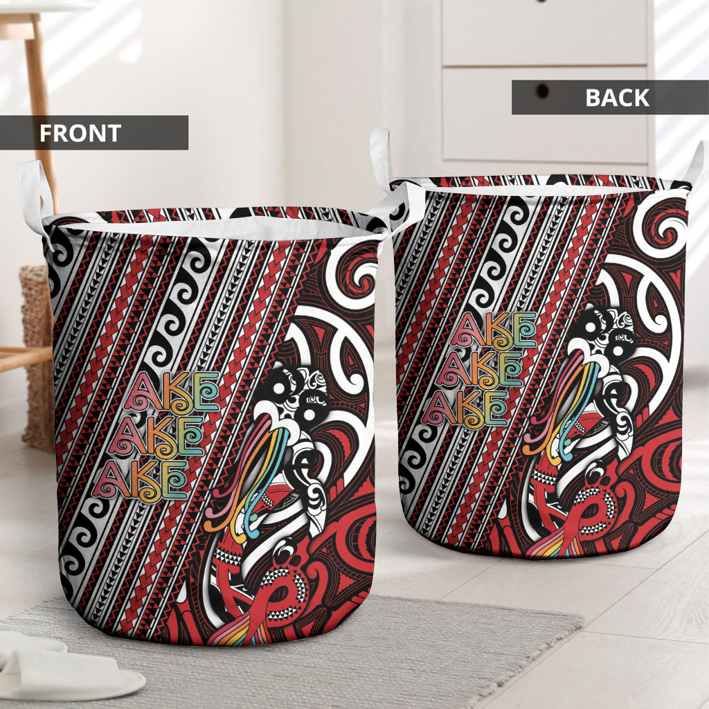 Maori Language Week Laundry Basket Ake Ake Ake Tribal Patterns DT05 - Polynesian Pride