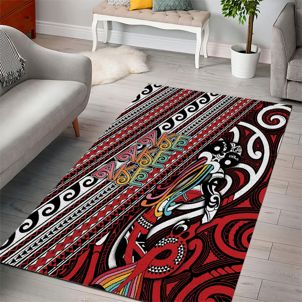 Maori Language Week Area Rug Ake Ake Ake Tribal Patterns DT05 - Polynesian Pride
