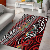 Maori Language Week Area Rug Ake Ake Ake Tribal Patterns DT05 - Polynesian Pride