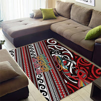 Maori Language Week Area Rug Ake Ake Ake Tribal Patterns DT05 - Polynesian Pride