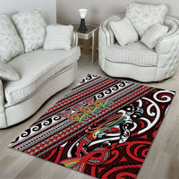 Maori Language Week Area Rug Ake Ake Ake Tribal Patterns DT05 - Polynesian Pride
