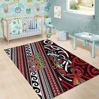 Maori Language Week Area Rug Ake Ake Ake Tribal Patterns DT05 - Polynesian Pride