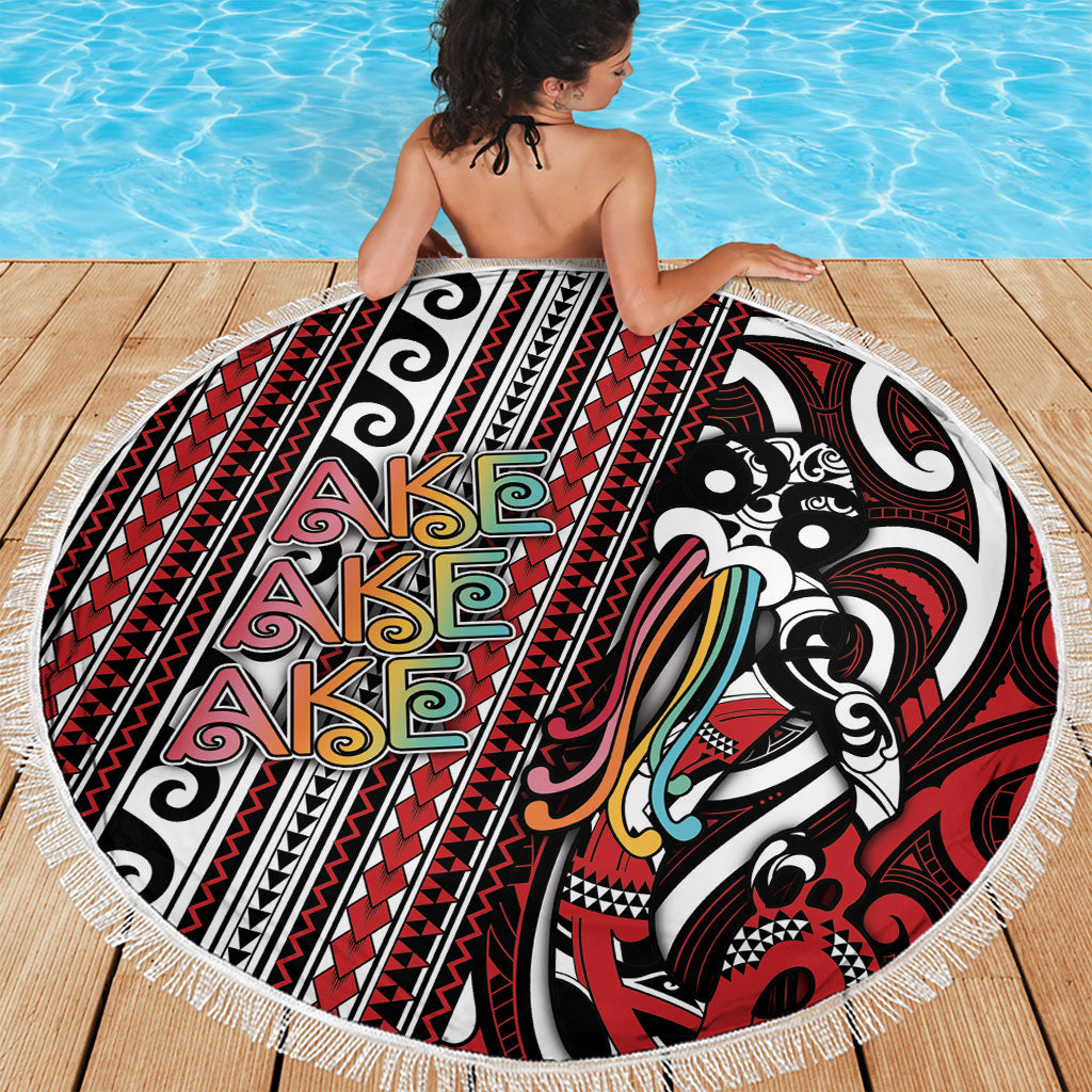 Maori Language Week Beach Blanket Ake Ake Ake Tribal Patterns DT05 - Polynesian Pride