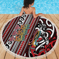 Maori Language Week Beach Blanket Ake Ake Ake Tribal Patterns DT05 - Polynesian Pride