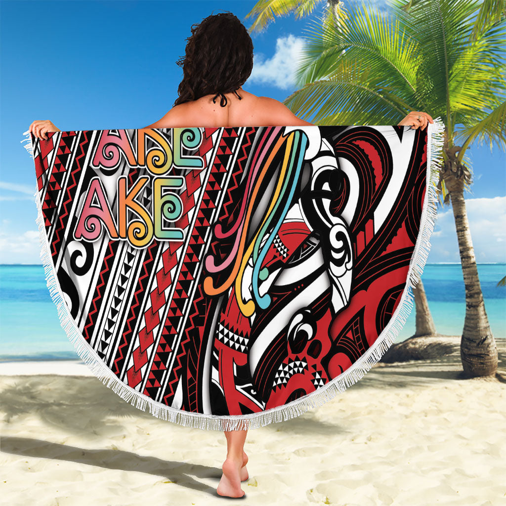 Maori Language Week Beach Blanket Ake Ake Ake Tribal Patterns DT05 - Polynesian Pride