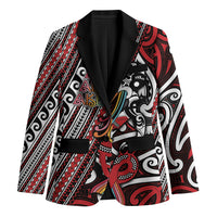Personalised Maori Language Week Blazer Ake Ake Ake Tribal Patterns DT05 Unisex Red - Polynesian Pride