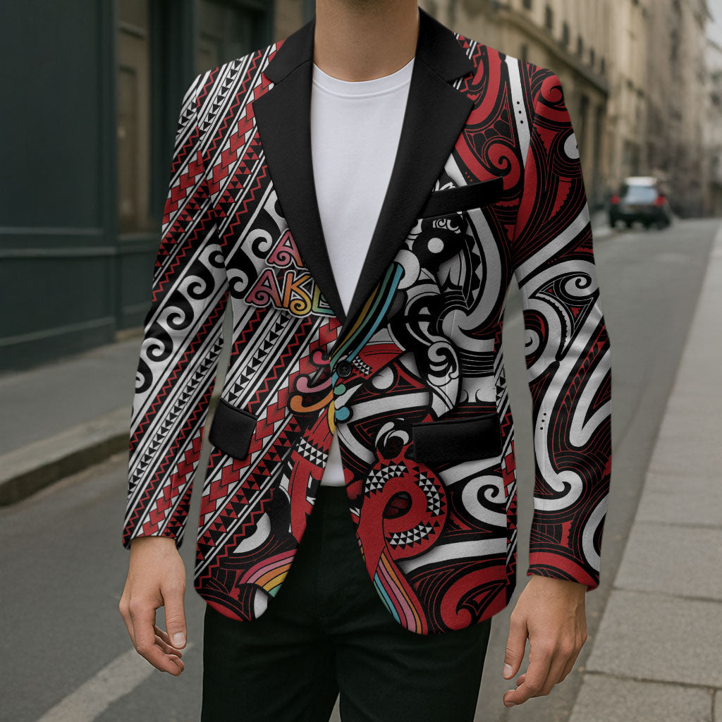 Personalised Maori Language Week Blazer Ake Ake Ake Tribal Patterns DT05 - Polynesian Pride