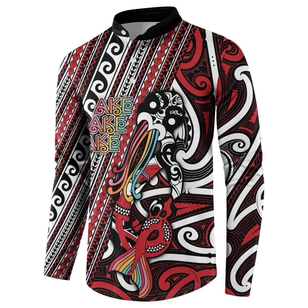 Personalised Maori Language Week Button Sweatshirt Ake Ake Ake Tribal Patterns DT05 - Polynesian Pride