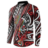 Personalised Maori Language Week Button Sweatshirt Ake Ake Ake Tribal Patterns DT05 - Polynesian Pride
