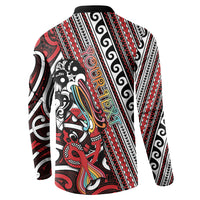 Personalised Maori Language Week Button Sweatshirt Ake Ake Ake Tribal Patterns DT05 - Polynesian Pride