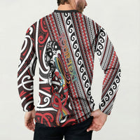 Personalised Maori Language Week Button Sweatshirt Ake Ake Ake Tribal Patterns DT05 - Polynesian Pride