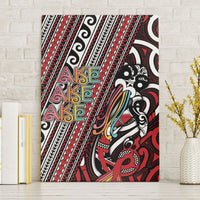 Maori Language Week Canvas Wall Art Ake Ake Ake Tribal Patterns DT05 Without Frame Red - Polynesian Pride