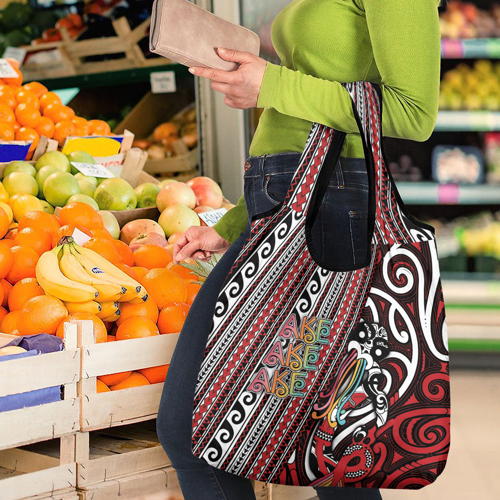 Maori Language Week Grocery Bag Ake Ake Ake Tribal Patterns DT05 - Polynesian Pride