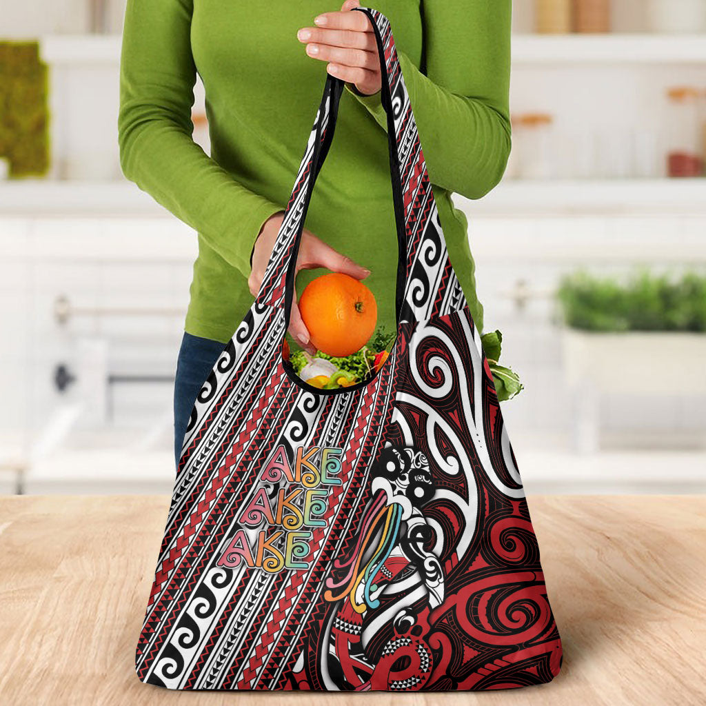 Maori Language Week Grocery Bag Ake Ake Ake Tribal Patterns DT05 - Polynesian Pride
