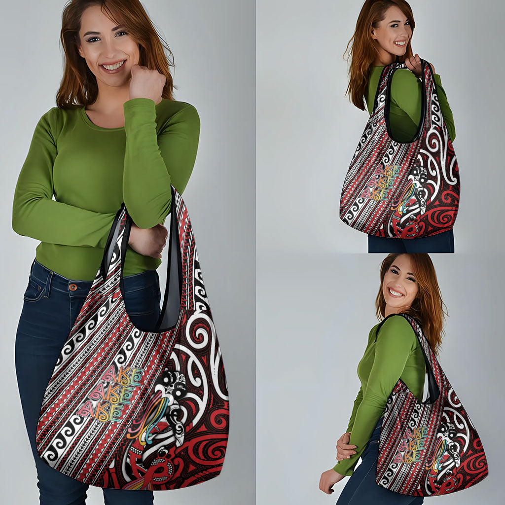 Maori Language Week Grocery Bag Ake Ake Ake Tribal Patterns DT05 - Polynesian Pride
