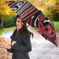 Maori Language Week Umbrella Ake Ake Ake Tribal Patterns DT05 - Polynesian Pride
