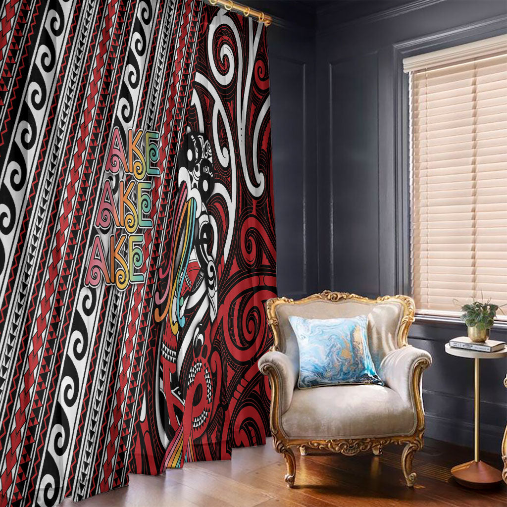 Maori Language Week Window Curtain Ake Ake Ake Tribal Patterns DT05 - Polynesian Pride
