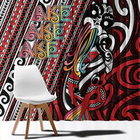 Maori Language Week Window Curtain Ake Ake Ake Tribal Patterns DT05 - Polynesian Pride