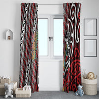 Maori Language Week Window Curtain Ake Ake Ake Tribal Patterns DT05 - Polynesian Pride