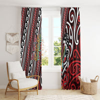 Maori Language Week Window Curtain Ake Ake Ake Tribal Patterns DT05 - Polynesian Pride