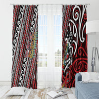 Maori Language Week Window Curtain Ake Ake Ake Tribal Patterns DT05 - Polynesian Pride