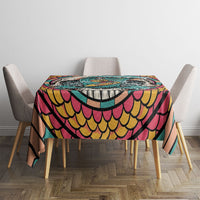 3D Illusion Surfing Skull Aloha Halloween Tablecloth Tropical Guitarist Bones Wave DT05 - Polynesian Pride