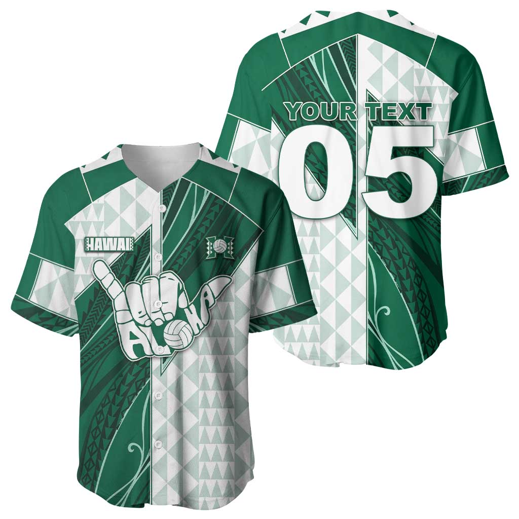 Custom Hawaii Volleyball Baseball Jersey Shaka Aloha Hand DT05 - Polynesian Pride
