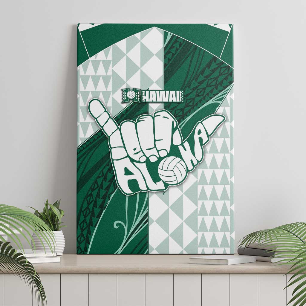 Hawaii Volleyball Canvas Wall Art Shaka Aloha Hand DT05 - Polynesian Pride