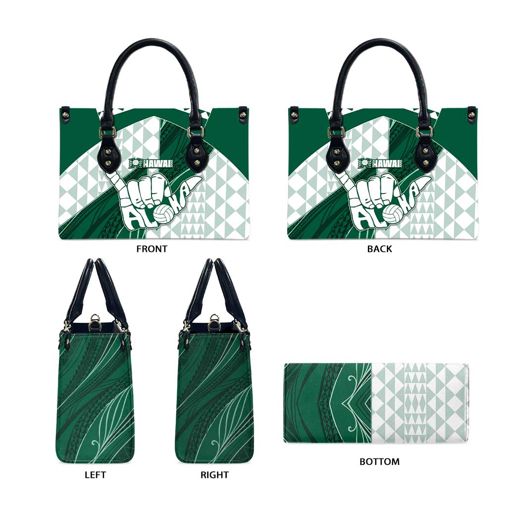 Hawaii Volleyball Leather Bag Shaka Aloha Hand DT05 - Polynesian Pride