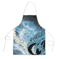 Piko Hawaiian Apron Blue Galaxy Spiral Plumeria Tribal Patterns DT05 Blue - Polynesian Pride