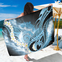 Piko Hawaiian Sarong Blue Galaxy Spiral Plumeria Tribal Patterns DT05 One Size 44 x 66 inches Blue - Polynesian Pride