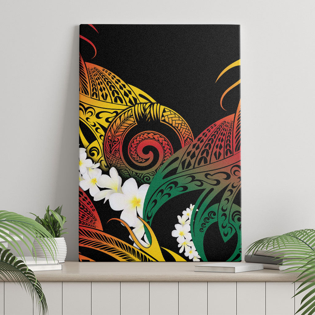 Piko Hawaiian Canvas Wall Art Gradient Spiral Plumeria Tribal Patterns DT05 - Polynesian Pride