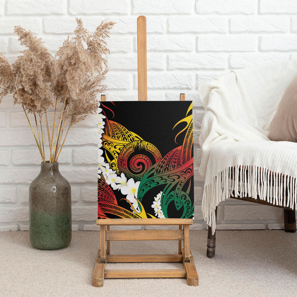 Piko Hawaiian Canvas Wall Art Gradient Spiral Plumeria Tribal Patterns DT05 - Polynesian Pride