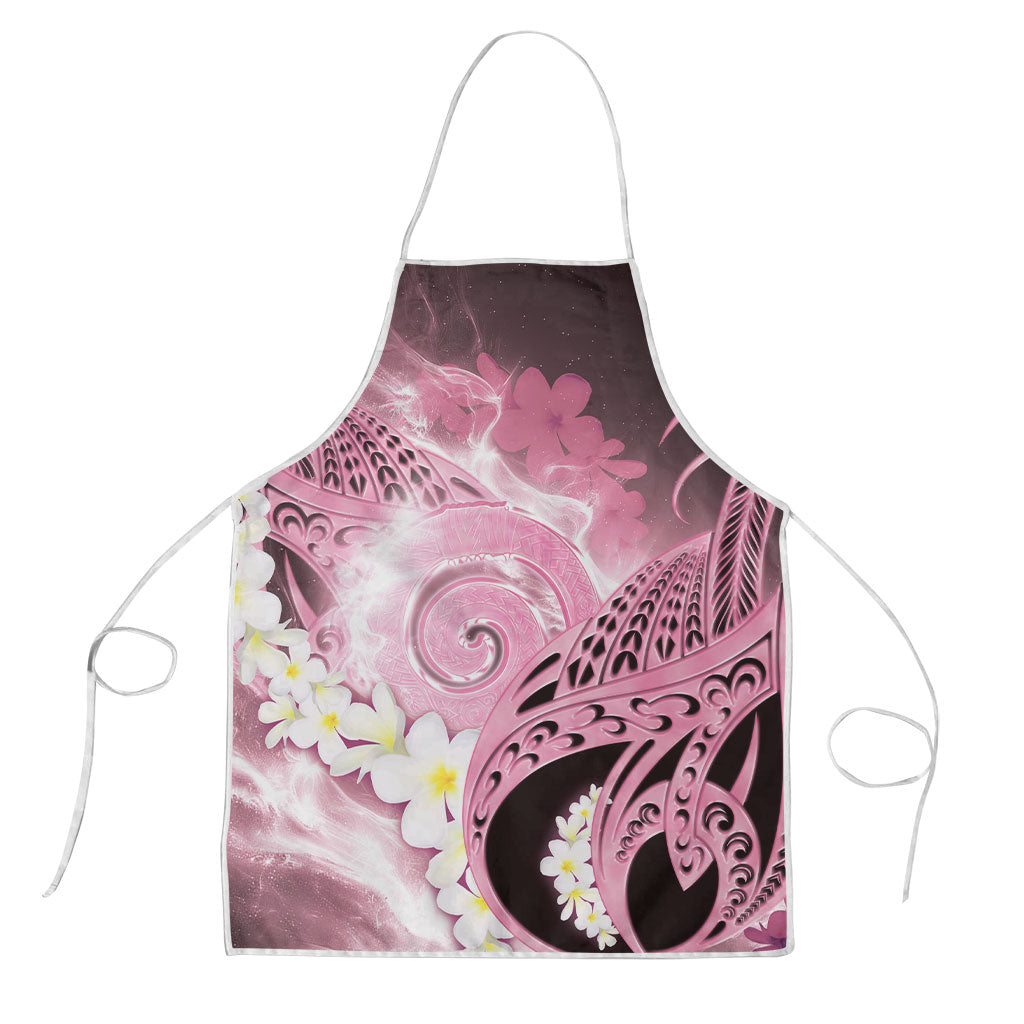 Piko Hawaiian Apron Pink Galaxy Spiral Plumeria Tribal Patterns DT05 Pink - Polynesian Pride