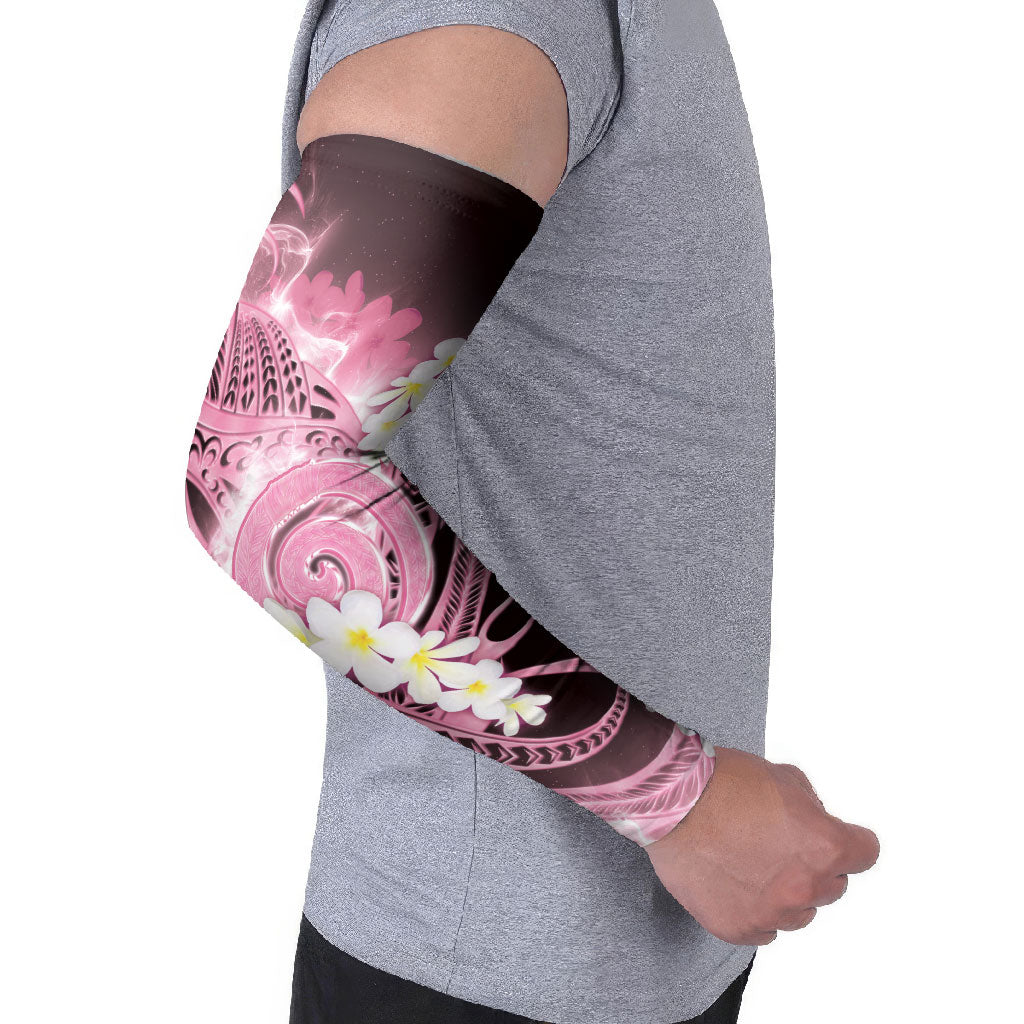Piko Hawaiian Arm Sleeves Pink Galaxy Spiral Plumeria Tribal Patterns DT05 - Polynesian Pride