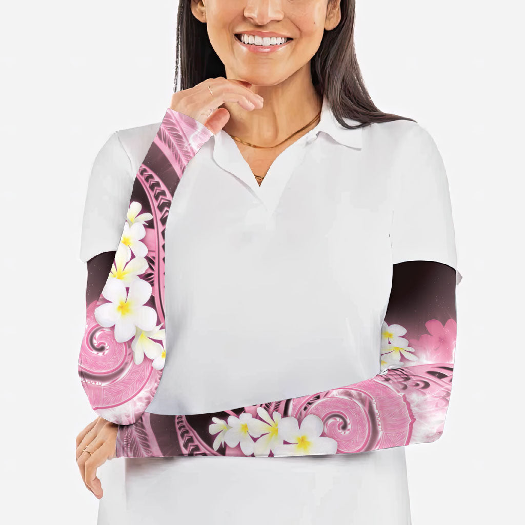 Piko Hawaiian Arm Sleeves Pink Galaxy Spiral Plumeria Tribal Patterns DT05 - Polynesian Pride