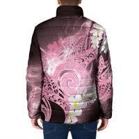 Piko Hawaiian Padded Jacket Pink Galaxy Spiral Plumeria Tribal Patterns DT05 - Polynesian Pride