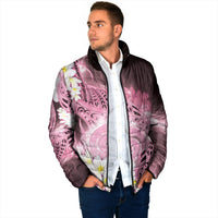 Piko Hawaiian Padded Jacket Pink Galaxy Spiral Plumeria Tribal Patterns DT05 - Polynesian Pride