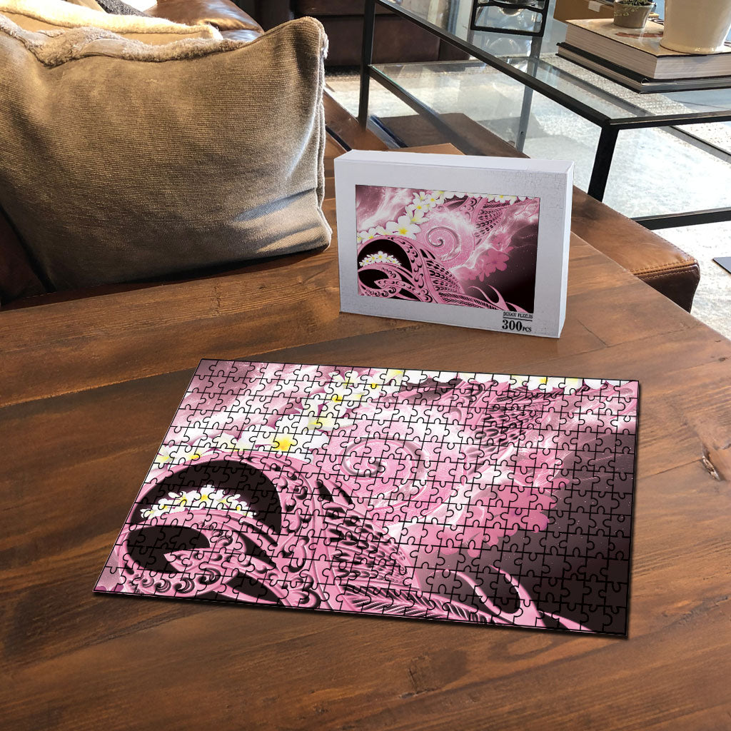 Piko Hawaiian Puzzle Pink Galaxy Spiral Plumeria Tribal Patterns DT05 - Polynesian Pride