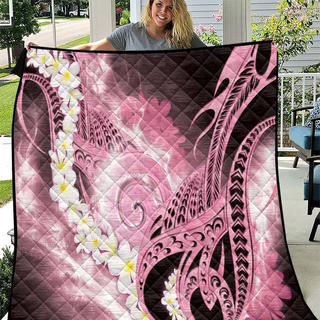 Piko Hawaiian Quilt Pink Galaxy Spiral Plumeria Tribal Patterns DT05 Pink - Polynesian Pride