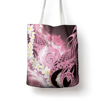 Piko Hawaiian Tote Bag Pink Galaxy Spiral Plumeria Tribal Patterns DT05 - Polynesian Pride