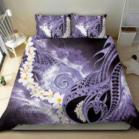 Piko Hawaiian Bedding Set Purple Galaxy Spiral Plumeria Tribal Patterns DT05 - Polynesian Pride