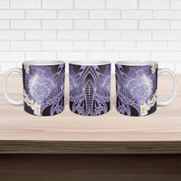Piko Hawaiian Ceramic Mug Purple Galaxy Spiral Plumeria Tribal Patterns DT05 - Polynesian Pride