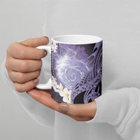 Piko Hawaiian Ceramic Mug Purple Galaxy Spiral Plumeria Tribal Patterns DT05 - Polynesian Pride