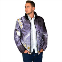 Piko Hawaiian Padded Jacket Purple Galaxy Spiral Plumeria Tribal Patterns DT05 - Polynesian Pride