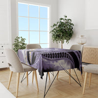 Piko Hawaiian Tablecloth Purple Galaxy Spiral Plumeria Tribal Patterns DT05 - Polynesian Pride